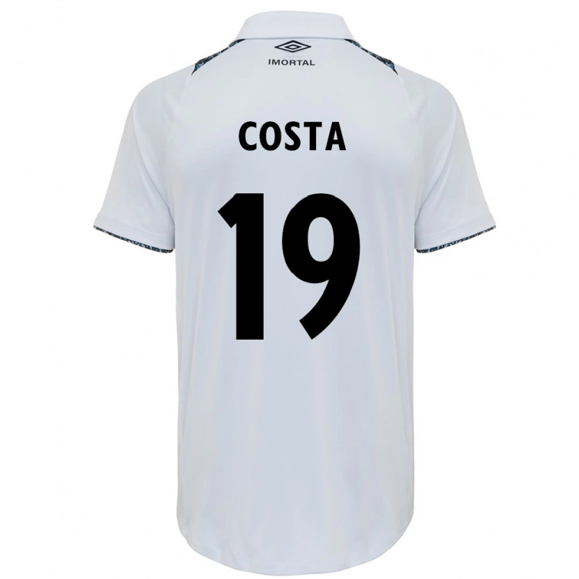 Danxen Damen Diego Costa #19 Blau Schwarz Weiß Auswärtstrikot Trikot 2025/26 T-Shirt Schweiz