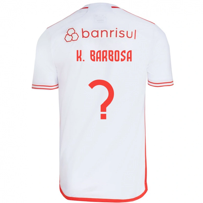 Danxen Damen Kauã Barbosa #0 Rot Weiß Auswärtstrikot Trikot 2025/26 T-Shirt Schweiz