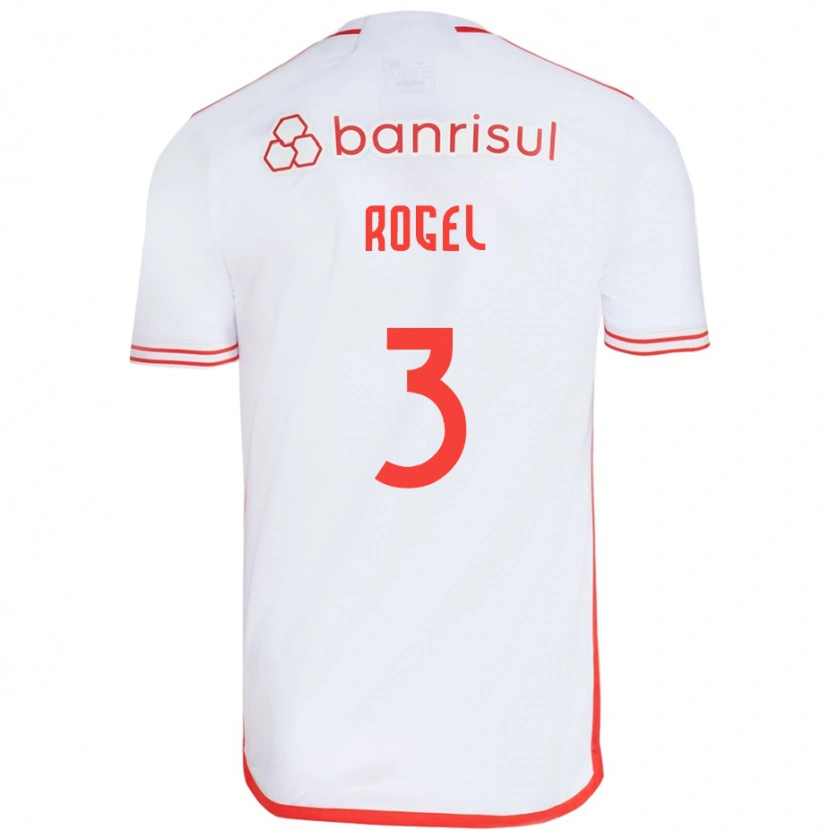 Danxen Damen Agustín Rogel #3 Rot Weiß Auswärtstrikot Trikot 2025/26 T-Shirt Schweiz