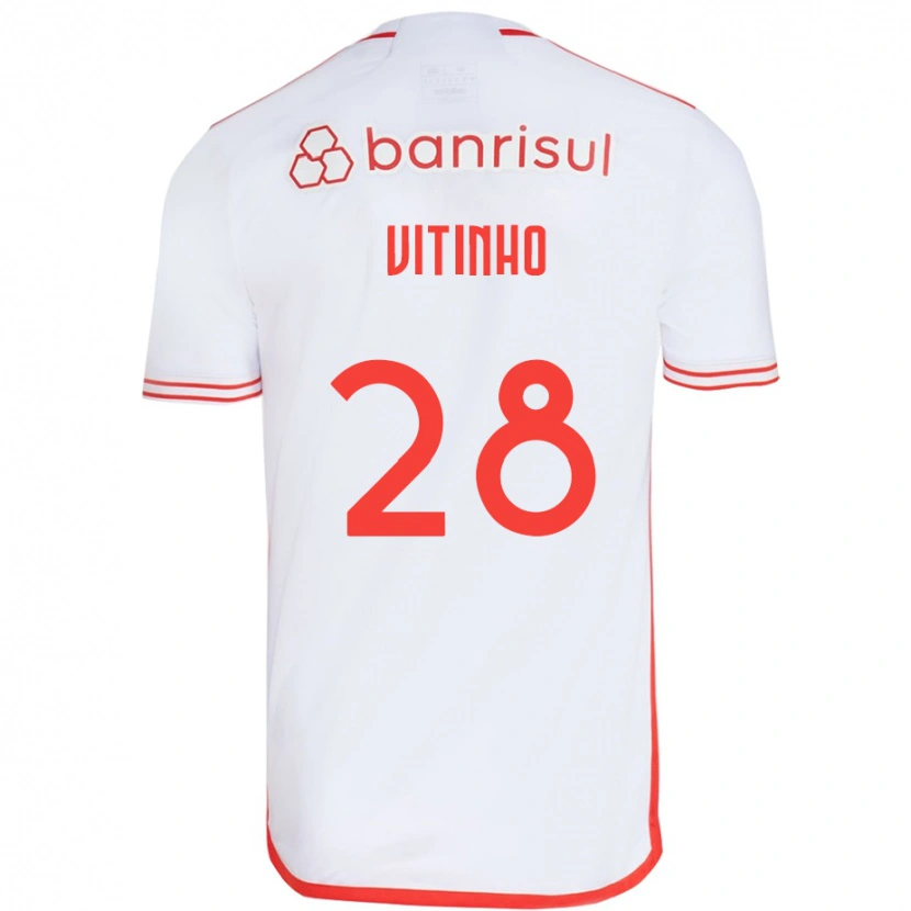 Danxen Damen Vitinho #28 Rot Weiß Auswärtstrikot Trikot 2025/26 T-Shirt Schweiz