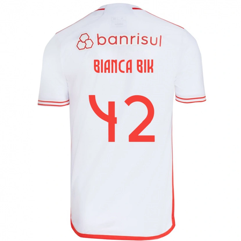 Danxen Damen Bianca Bik #42 Rot Weiß Auswärtstrikot Trikot 2025/26 T-Shirt Schweiz