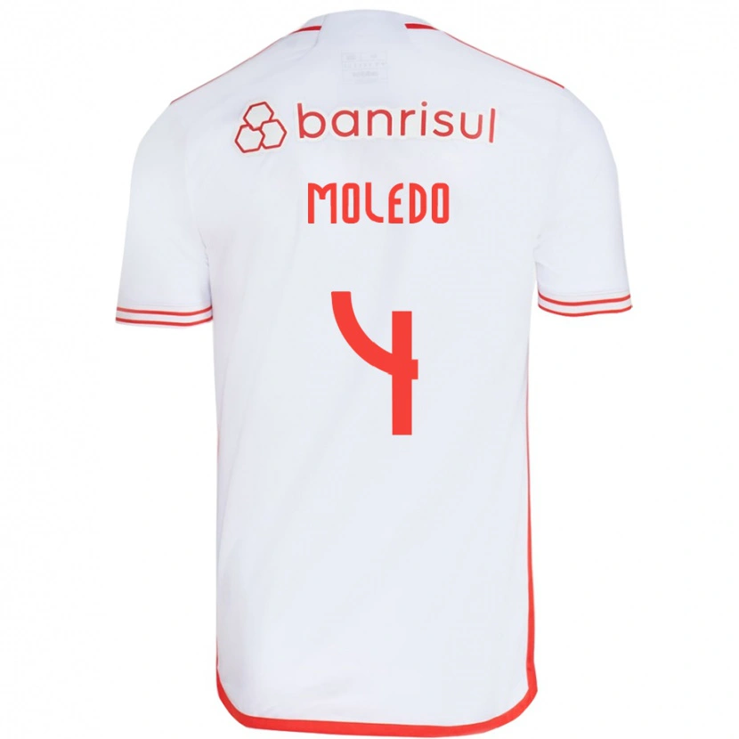 Danxen Damen Rodrigo Moledo #4 Rot Weiß Auswärtstrikot Trikot 2025/26 T-Shirt Schweiz