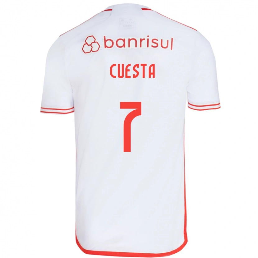 Danxen Damen Juan Manuel Cuesta #7 Rot Weiß Auswärtstrikot Trikot 2025/26 T-Shirt Schweiz