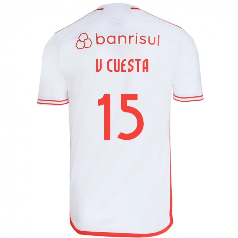 Danxen Damen Victor Cuesta #15 Rot Weiß Auswärtstrikot Trikot 2025/26 T-Shirt Schweiz