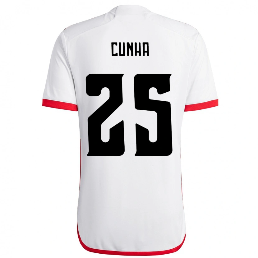 Danxen Damen Matheus Cunha #25 Rot Schwarz Auswärtstrikot Trikot 2025/26 T-Shirt Schweiz