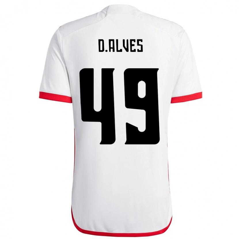 Danxen Damen Dyogo Alves #49 Rot Schwarz Auswärtstrikot Trikot 2025/26 T-Shirt Schweiz