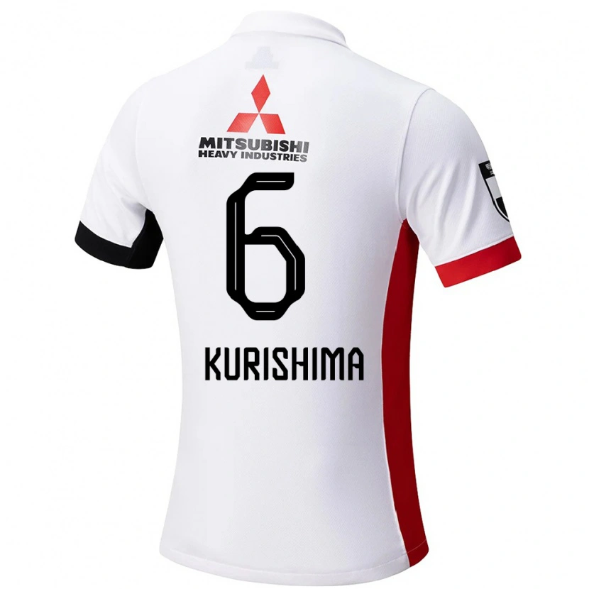 Danxen Damen Akari Kurishima #6 Rot Weiß Auswärtstrikot Trikot 2025/26 T-Shirt Schweiz