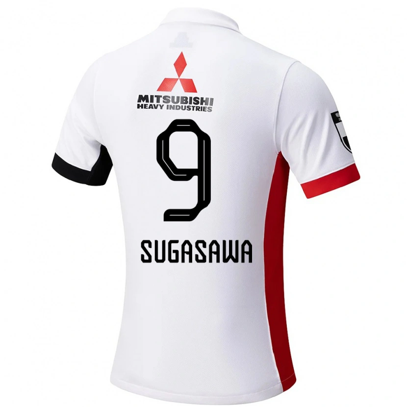 Danxen Damen Yuika Sugasawa #9 Rot Weiß Auswärtstrikot Trikot 2025/26 T-Shirt Schweiz