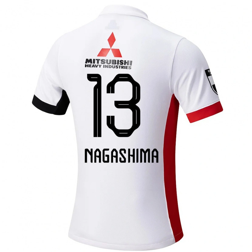 Danxen Damen Reina Nagashima #13 Rot Weiß Auswärtstrikot Trikot 2025/26 T-Shirt Schweiz