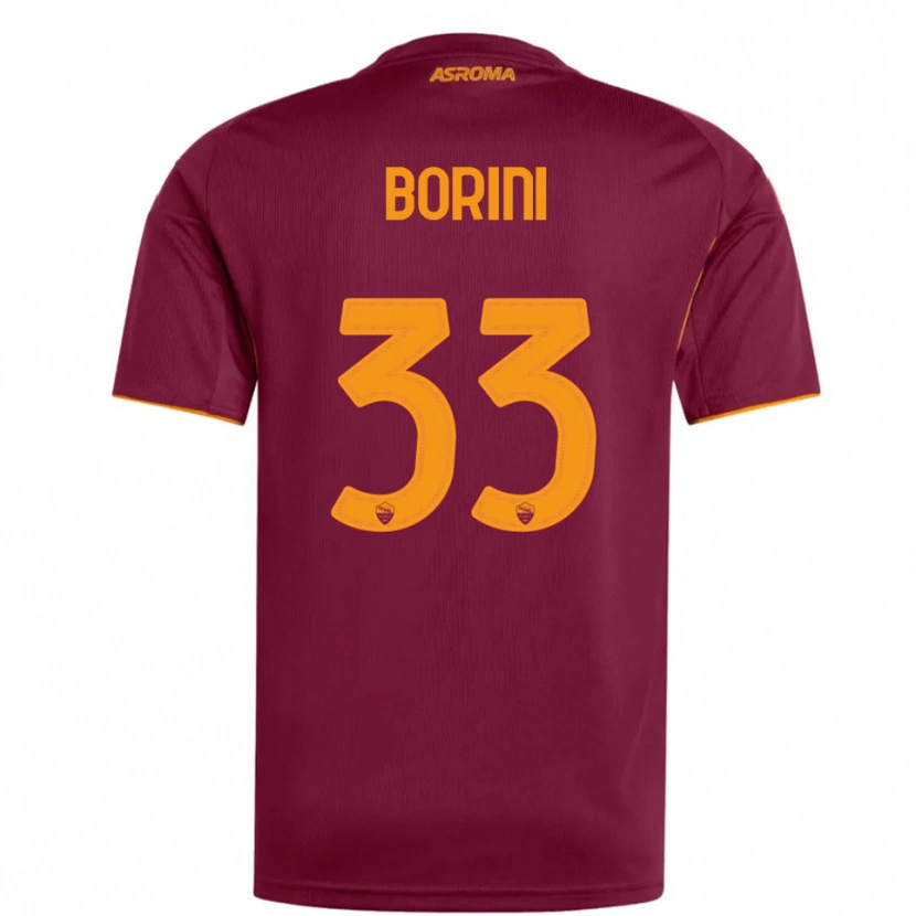 Danxen Herren Joyce Borini #33 Burgunderrot Orange Heimtrikot Trikot 2025/26 T-Shirt Schweiz