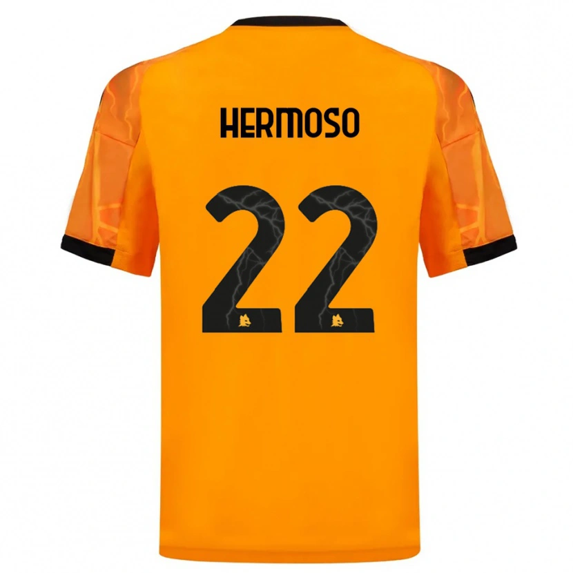 Danxen Herren Mario Hermoso #22 Orange Schwarz Auswärtstrikot Trikot 2025/26 T-Shirt Schweiz
