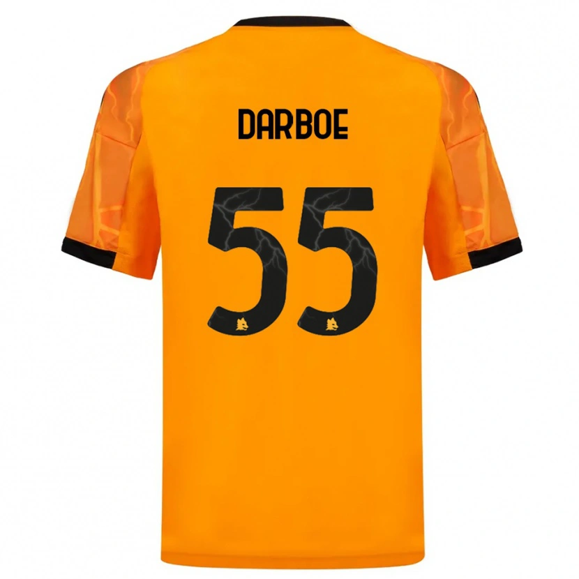 Danxen Herren Ebrima Darboe #55 Orange Schwarz Auswärtstrikot Trikot 2025/26 T-Shirt Schweiz