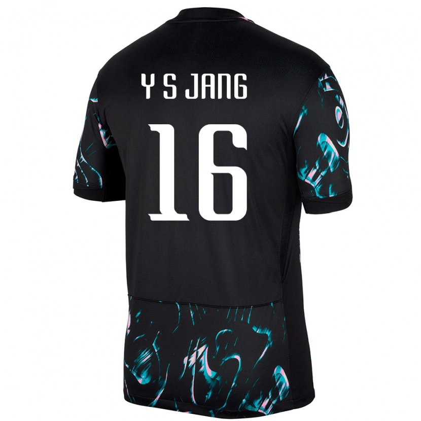 Danxen Damen Südkorea See-Young Jang #16 Schwarz Auswärtstrikot Trikot 24-26 T-Shirt Schweiz