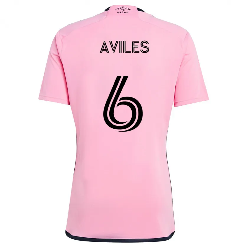 Danxen Kinder Tomás Avilés #6 Rosa Heimtrikot Trikot 2024/25 T-Shirt Schweiz