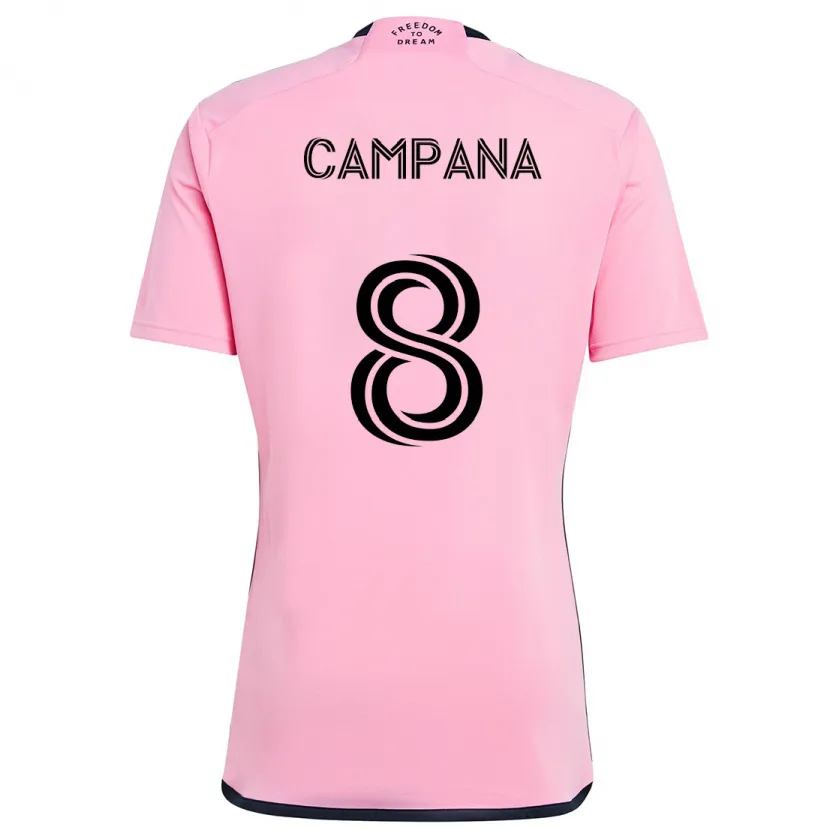 Danxen Kinder Leonardo Campana #8 Rosa Heimtrikot Trikot 2024/25 T-Shirt Schweiz