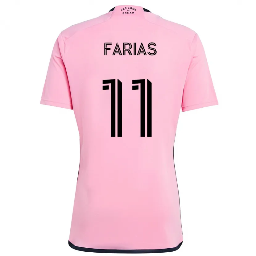 Danxen Kinder Facundo Farías #11 Rosa Heimtrikot Trikot 2024/25 T-Shirt Schweiz