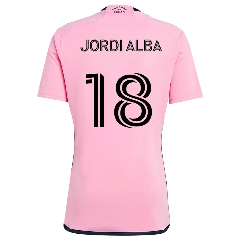 Danxen Kinder Jordi Alba #18 Rosa Heimtrikot Trikot 2024/25 T-Shirt Schweiz