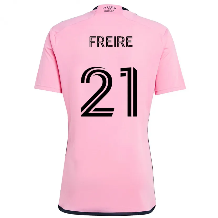 Danxen Kinder Nicolás Freire #21 Rosa Heimtrikot Trikot 2024/25 T-Shirt Schweiz