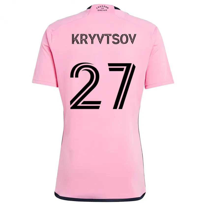 Danxen Kinder Sergiy Kryvtsov #27 Rosa Heimtrikot Trikot 2024/25 T-Shirt Schweiz