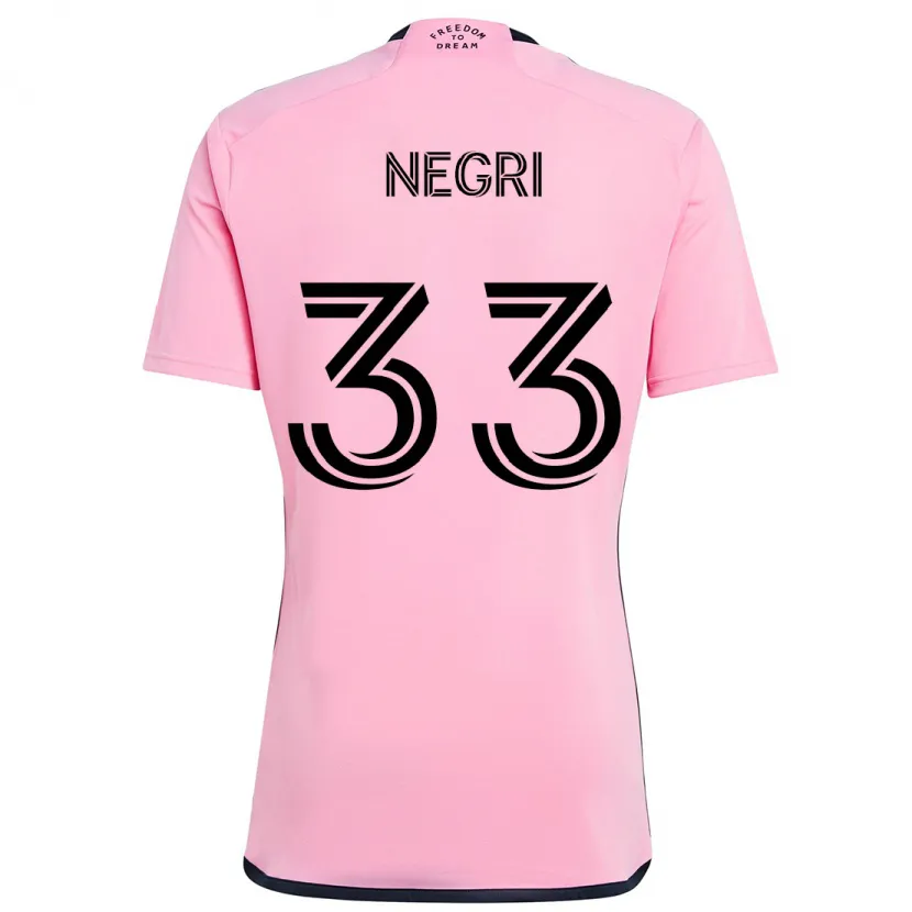 Danxen Kinder Franco Negri #33 Rosa Heimtrikot Trikot 2024/25 T-Shirt Schweiz