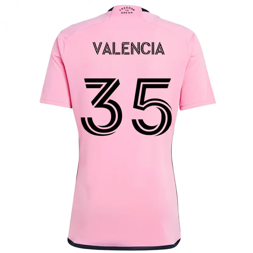 Danxen Kinder Felipe Valencia #35 Rosa Heimtrikot Trikot 2024/25 T-Shirt Schweiz