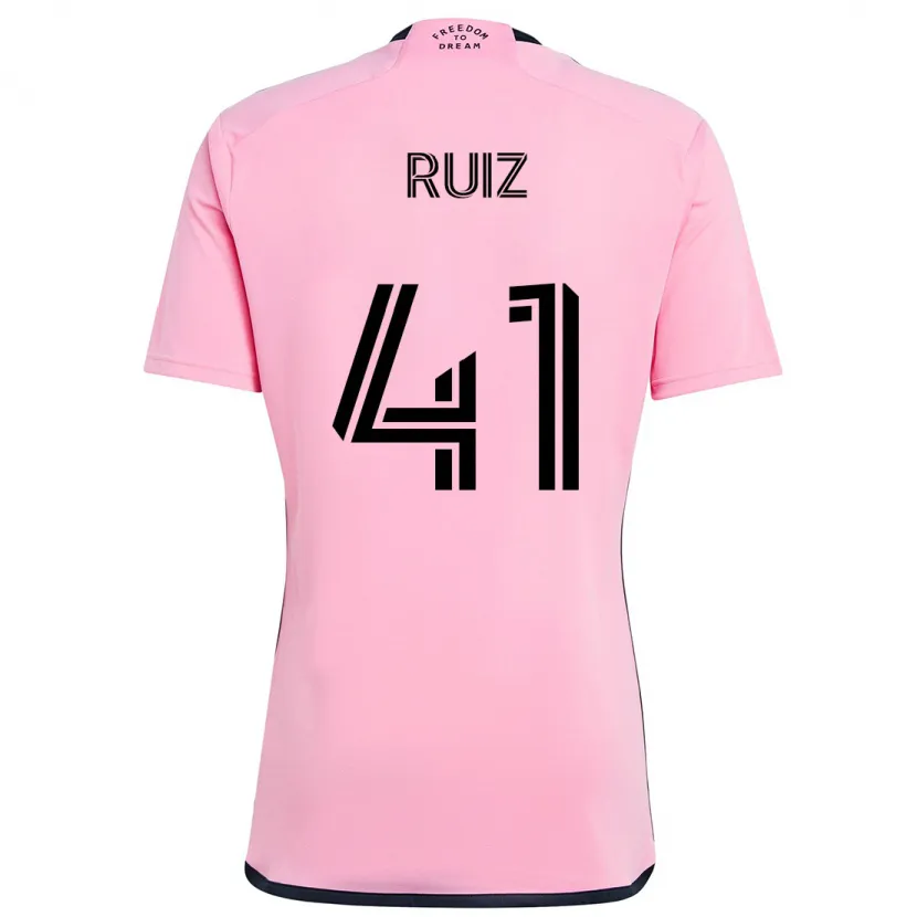 Danxen Kinder David Ruíz #41 Rosa Heimtrikot Trikot 2024/25 T-Shirt Schweiz