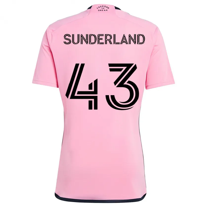 Danxen Kinder Lawson Sunderland #43 Rosa Heimtrikot Trikot 2024/25 T-Shirt Schweiz