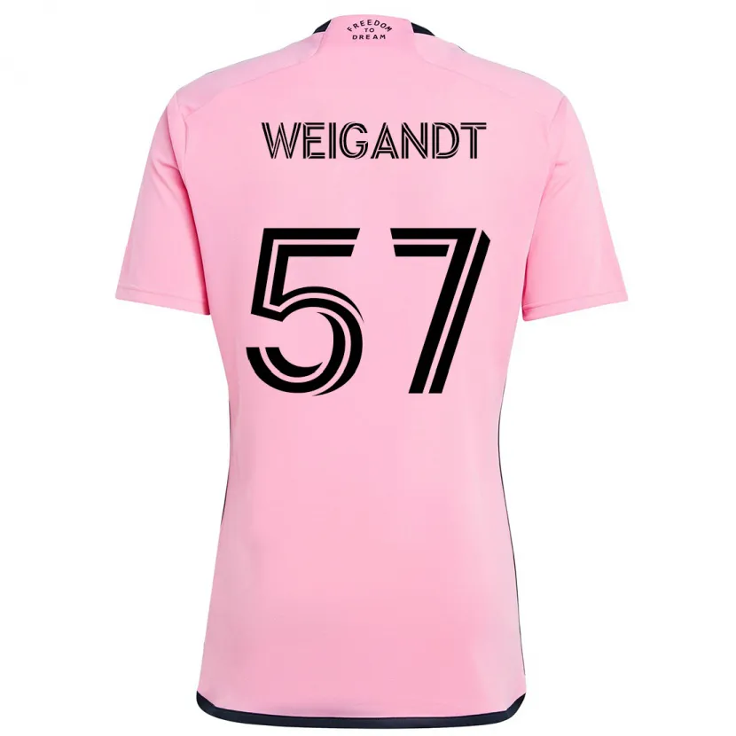 Danxen Kinder Marcelo Weigandt #57 Rosa Heimtrikot Trikot 2024/25 T-Shirt Schweiz