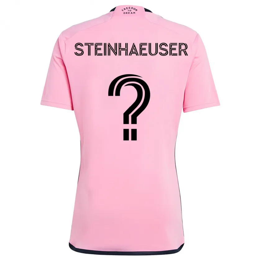 Danxen Kinder Marcus Steinhaeuser #0 Rosa Heimtrikot Trikot 2024/25 T-Shirt Schweiz