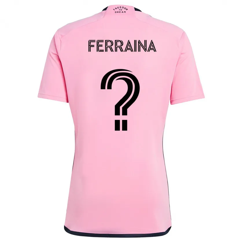 Danxen Kinder Giovanni Ferraina #0 Rosa Heimtrikot Trikot 2024/25 T-Shirt Schweiz