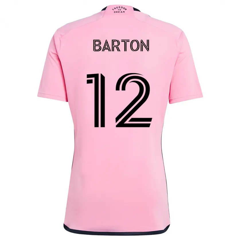 Danxen Kinder Tye Barton #12 Rosa Heimtrikot Trikot 2024/25 T-Shirt Schweiz