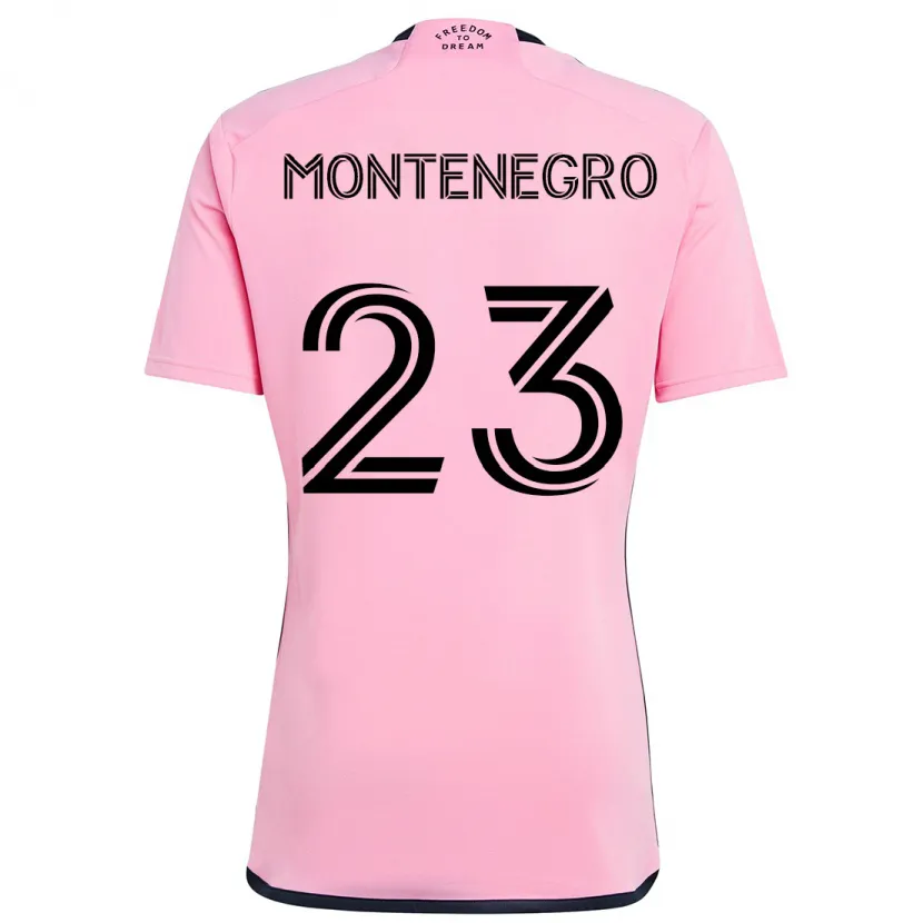 Danxen Kinder Ricardo Montenegro #23 Rosa Heimtrikot Trikot 2024/25 T-Shirt Schweiz