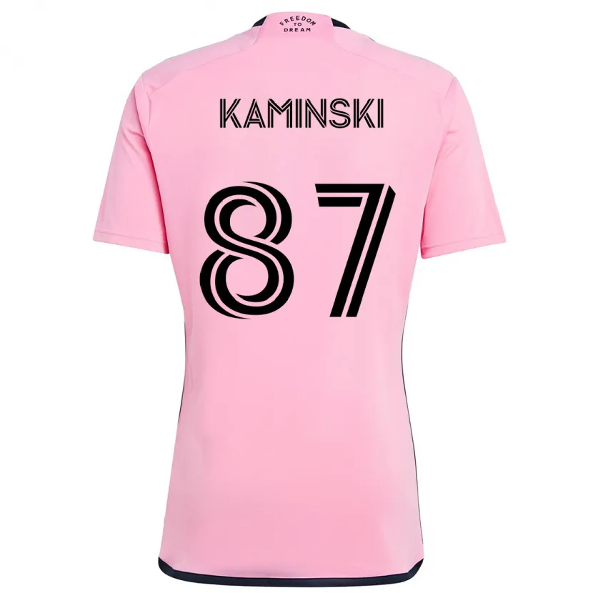 Danxen Kinder Brett Kaminski #87 Rosa Heimtrikot Trikot 2024/25 T-Shirt Schweiz