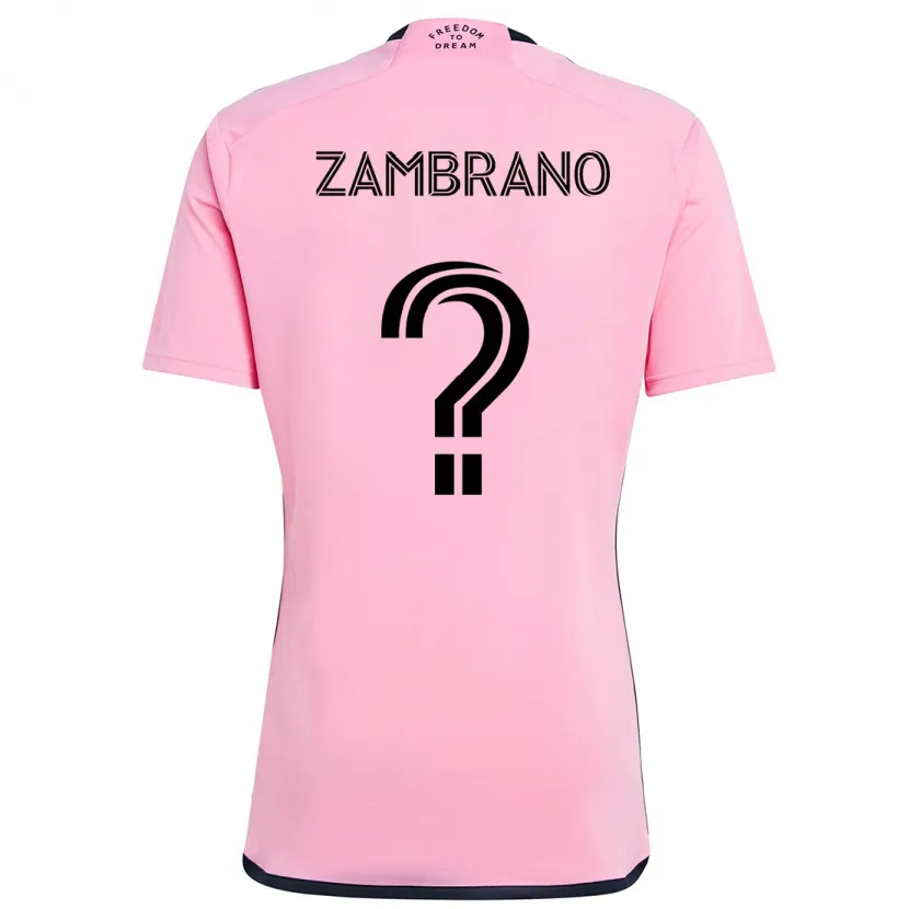 Danxen Kinder Matteo Zambrano #0 Rosa Heimtrikot Trikot 2024/25 T-Shirt Schweiz