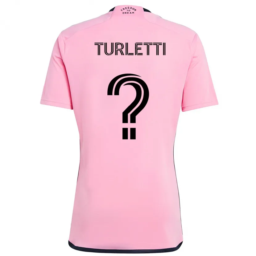 Danxen Kinder Mateo Turletti #0 Rosa Heimtrikot Trikot 2024/25 T-Shirt Schweiz