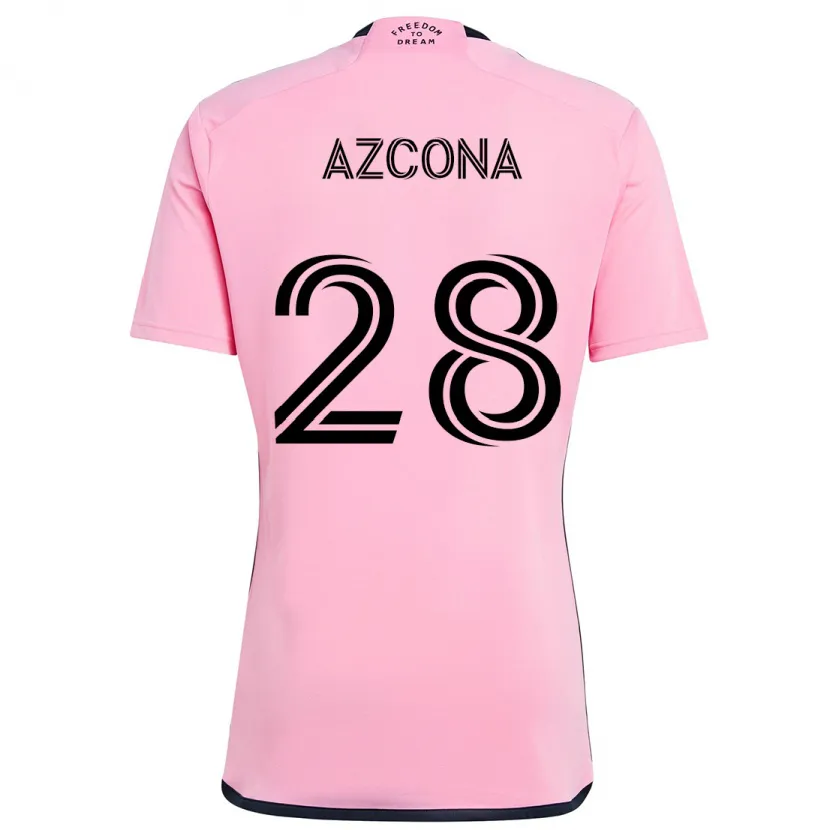 Danxen Kinder Edison Azcona #28 Rosa Heimtrikot Trikot 2024/25 T-Shirt Schweiz