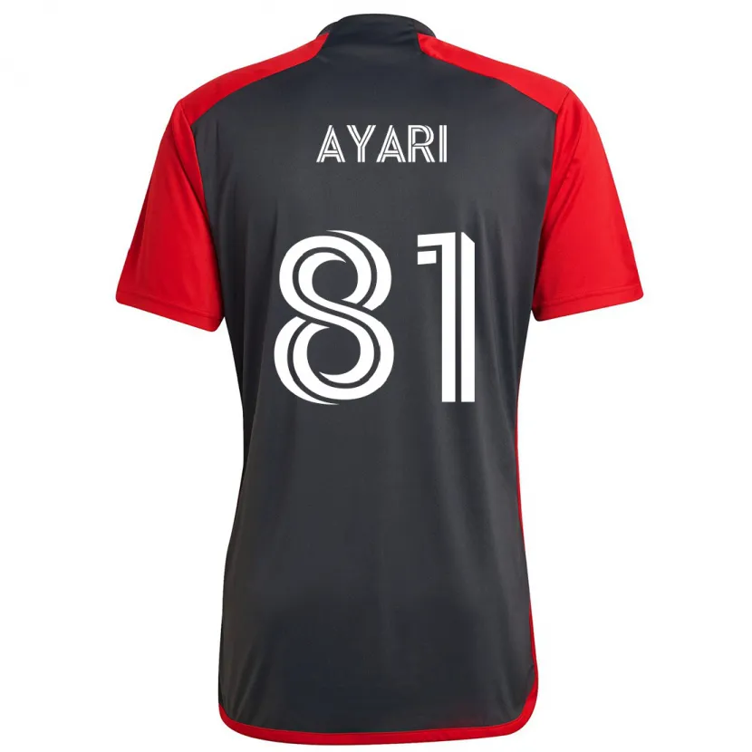 Danxen Kinder Hassan Ayari #81 Grau Rot Heimtrikot Trikot 2024/25 T-Shirt Schweiz