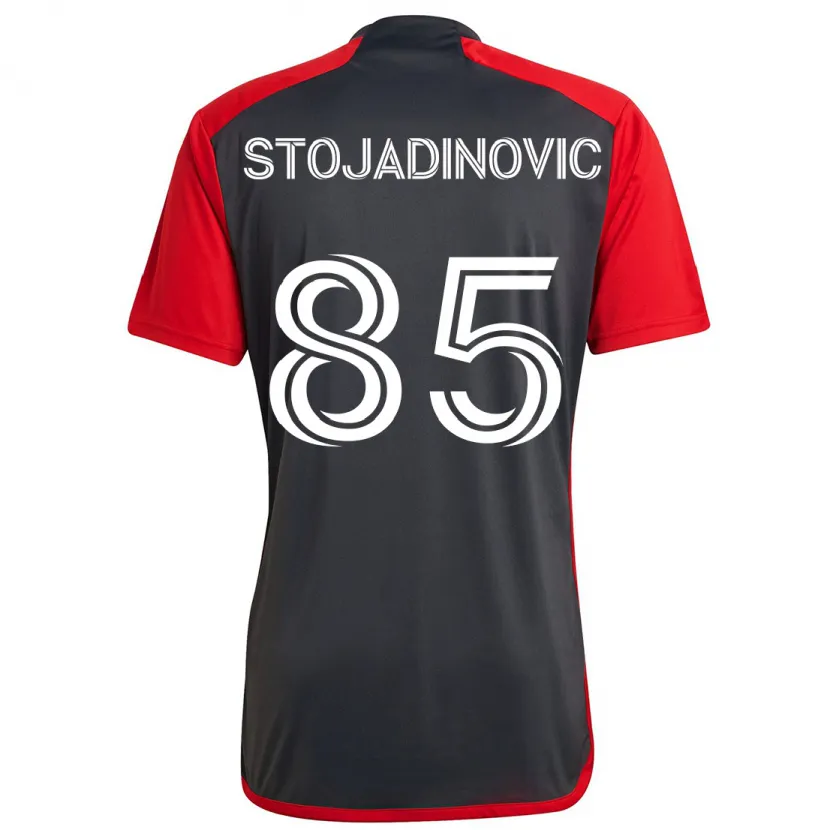 Danxen Kinder Marko Stojadinovic #85 Grau Rot Heimtrikot Trikot 2024/25 T-Shirt Schweiz