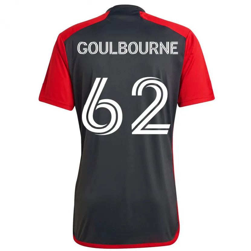 Danxen Kinder Rohan Goulbourne #62 Grau Rot Heimtrikot Trikot 2024/25 T-Shirt Schweiz