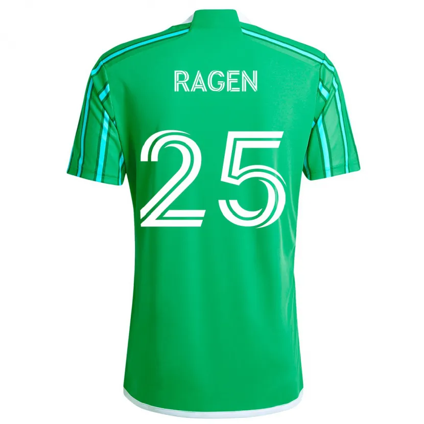 Danxen Kinder Jackson Ragen #25 Grün Weiß Heimtrikot Trikot 2024/25 T-Shirt Schweiz