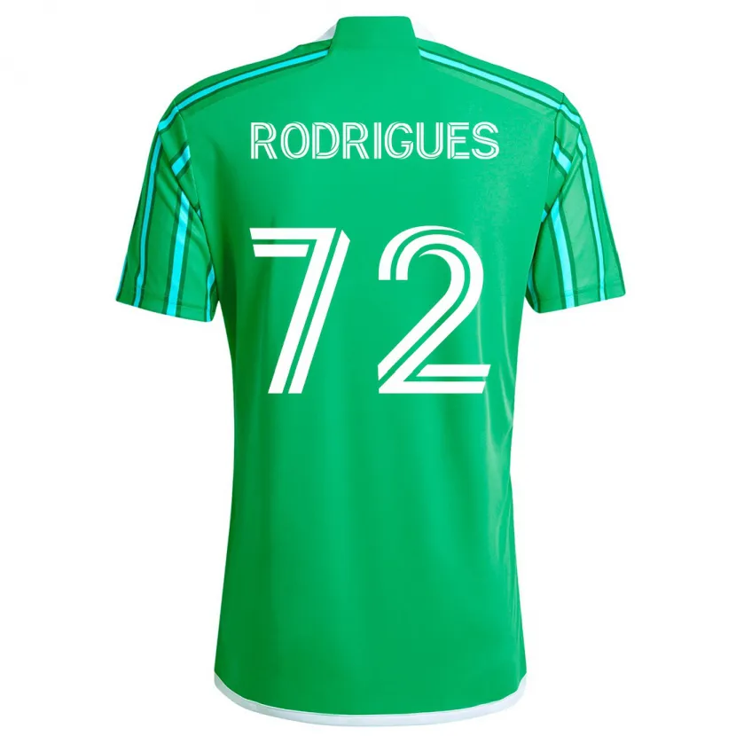 Danxen Kinder Braudílio Rodrigues #72 Grün Weiß Heimtrikot Trikot 2024/25 T-Shirt Schweiz