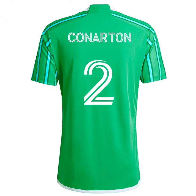 Danxen Kinder Alyssa Conarton #2 Grün Weiß Heimtrikot Trikot 2024/25 T-Shirt Schweiz