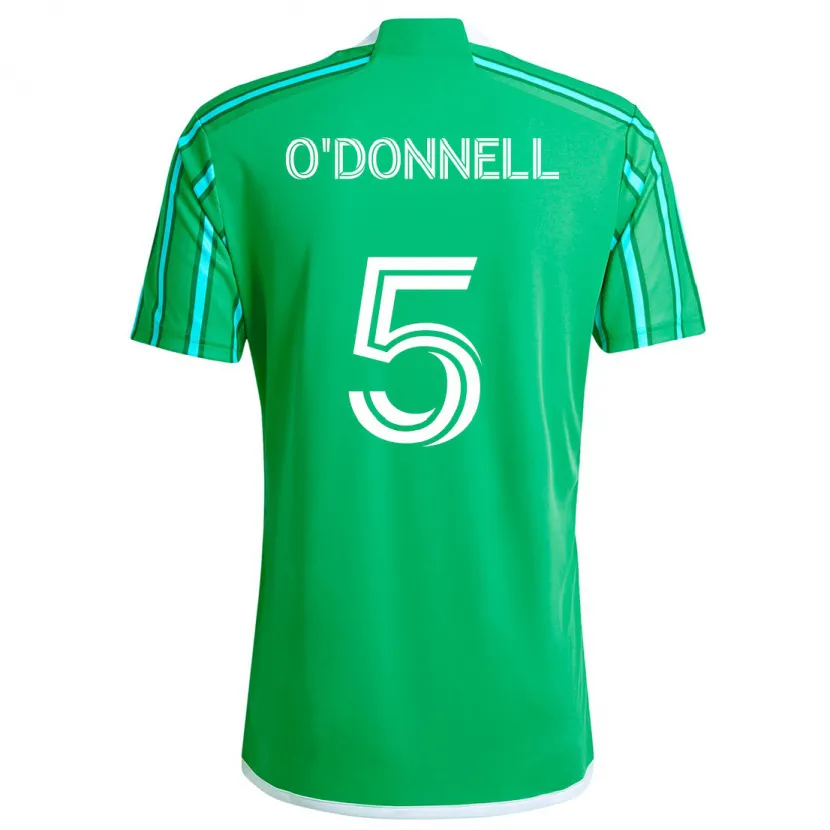 Danxen Kinder Kristina O'donnell #5 Grün Weiß Heimtrikot Trikot 2024/25 T-Shirt Schweiz