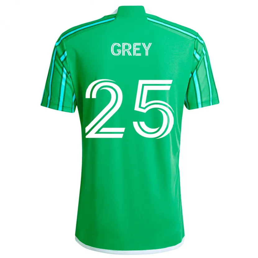 Danxen Kinder Mireya Grey #25 Grün Weiß Heimtrikot Trikot 2024/25 T-Shirt Schweiz