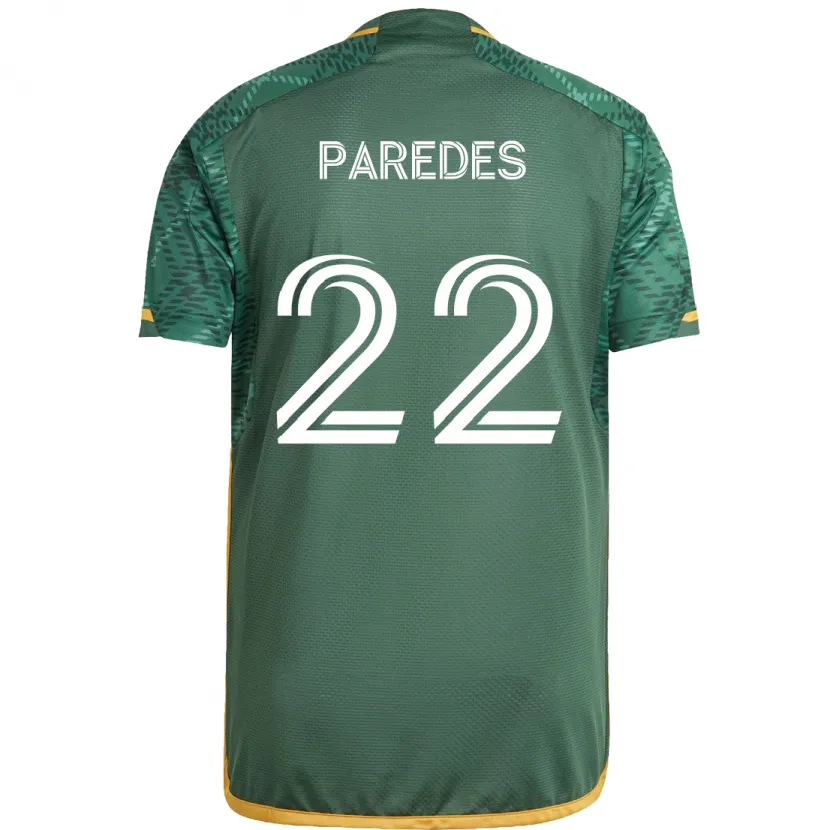 Danxen Kinder Cristhian Paredes #22 Grün Orange Heimtrikot Trikot 2024/25 T-Shirt Schweiz