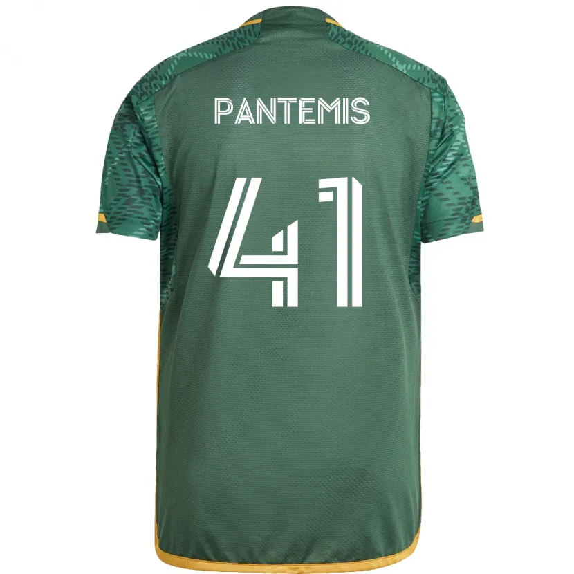 Danxen Kinder James Pantemis #41 Grün Orange Heimtrikot Trikot 2024/25 T-Shirt Schweiz