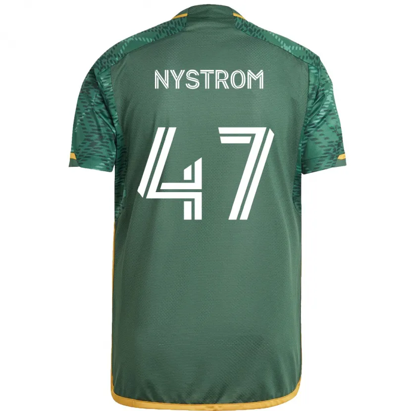 Danxen Kinder Maximo Nystrom #47 Grün Orange Heimtrikot Trikot 2024/25 T-Shirt Schweiz