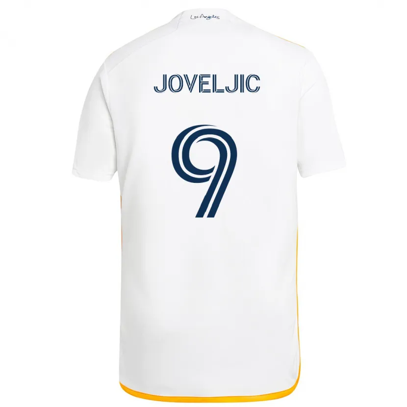 Danxen Kinder Dejan Joveljic #9 Weiß Gelb Heimtrikot Trikot 2024/25 T-Shirt Schweiz