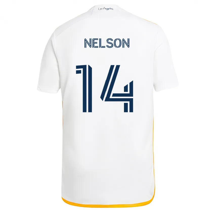 Danxen Kinder John Nelson #14 Weiß Gelb Heimtrikot Trikot 2024/25 T-Shirt Schweiz