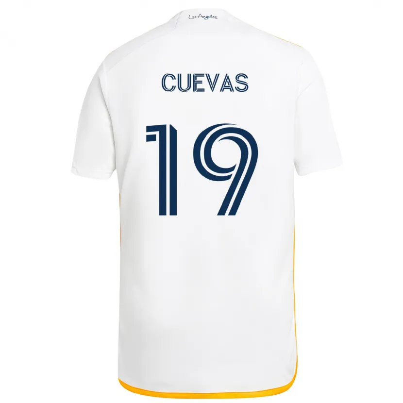 Danxen Kinder Mauricio Cuevas #19 Weiß Gelb Heimtrikot Trikot 2024/25 T-Shirt Schweiz